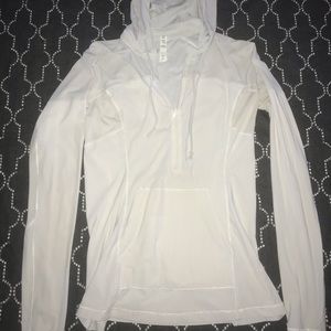 White Long Sleeve 1/4 LuLu Jacket